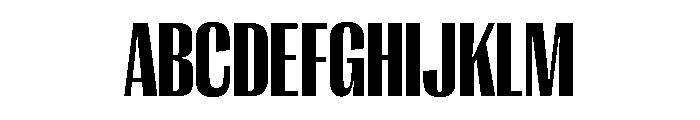 PPRightGothic TightBlack Instance Font UPPERCASE