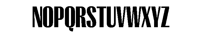 PPRightGothic TightBlack Instance Font UPPERCASE
