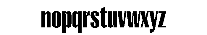 PPRightGothic TightBlack Instance Font LOWERCASE