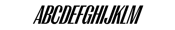 PPRightGothic TightBoldItalic Instance Font UPPERCASE