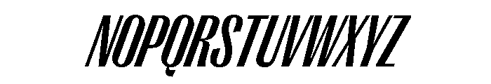 PPRightGothic TightBoldItalic Instance Font UPPERCASE