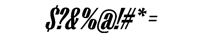 PPRightGothic TightDarkItalic Instance Font OTHER CHARS