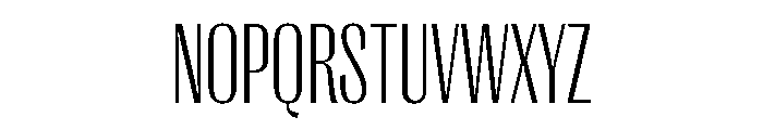 PPRightGothic TightFine Instance Font UPPERCASE