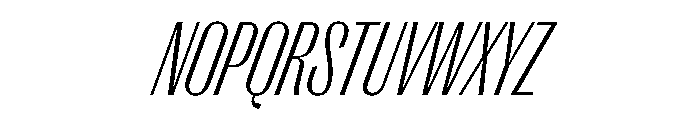 PPRightGothic TightFineItalic Instance Font UPPERCASE