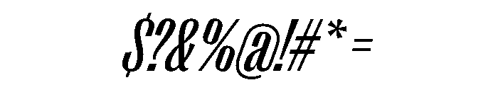 PPRightGothic TightMediumItalic Instance Font OTHER CHARS