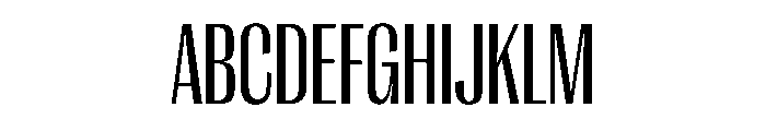 PPRightGothic TightRegular Instance Font UPPERCASE