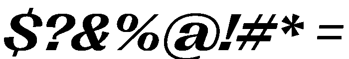 PPRightGothic WideBoldItalic Instance Font OTHER CHARS