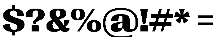 PPRightGothic WideDark Instance Font OTHER CHARS