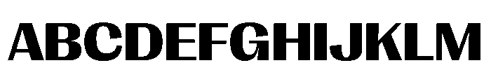 PPRightGothic WideDark Instance Font UPPERCASE