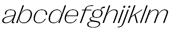 PPRightGothic WideFineItalic Instance FONT
