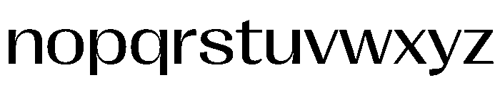 PPRightGothic WideRegular Instance Font LOWERCASE