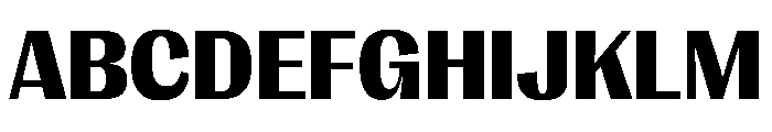 PPRightGothicCasual Black Instance Font UPPERCASE