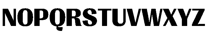 PPRightGothicCasual Black Instance Font UPPERCASE