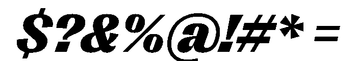 PPRightGothicCasual BlackItalic Instance Font OTHER CHARS