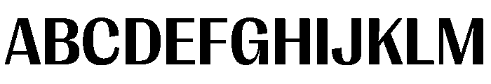 PPRightGothicCasual Bold Instance Font UPPERCASE