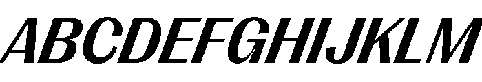PPRightGothicCasual BoldItalic Instance Font UPPERCASE