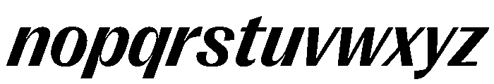 PPRightGothicCasual BoldItalic Instance Font LOWERCASE