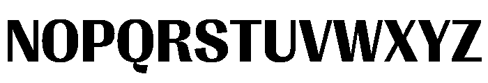 PPRightGothicCasual Dark Instance Font UPPERCASE