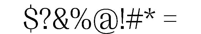 PPRightGothicCasual Light Instance Font OTHER CHARS
