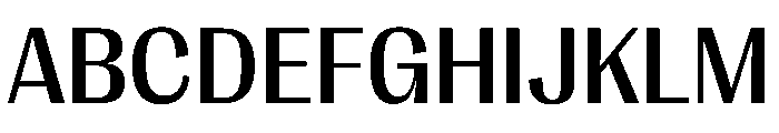 PPRightGothicCasual Medium Instance Font UPPERCASE