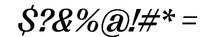 PPRightGothicCasual MediumItalic Instance Font OTHER CHARS