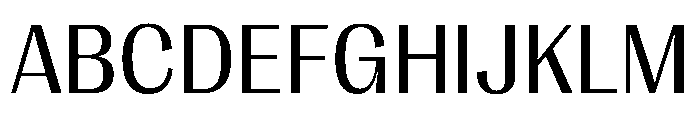 PPRightGothicCasual Regular Instance Font UPPERCASE