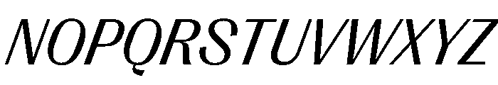 PPRightGothicCasual RegularItalic Instance Font UPPERCASE
