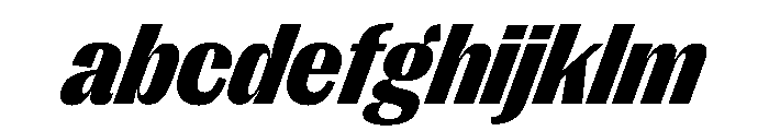 PPRightGothicCompact BlackItalic Instance FONT