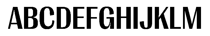 PPRightGothicCompact Bold Instance Font UPPERCASE