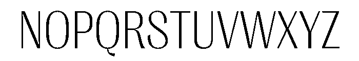 PPRightGothicCompact Fine Instance Font UPPERCASE