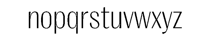PPRightGothicCompact Fine Instance Font LOWERCASE