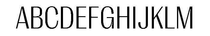 PPRightGothicCompact Light Instance Font UPPERCASE