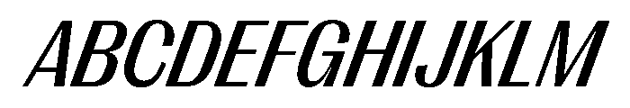 PPRightGothicCompact MediumItalic Instance Font UPPERCASE