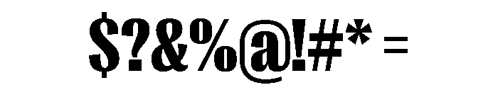 PPRightGothicNarrow Black Instance Font OTHER CHARS