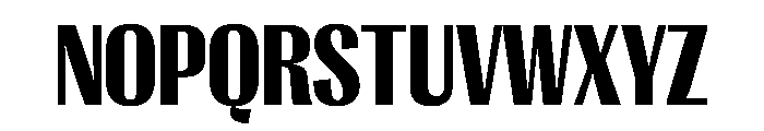 PPRightGothicNarrow Black Instance Font UPPERCASE
