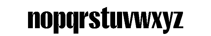 PPRightGothicNarrow Black Instance Font LOWERCASE