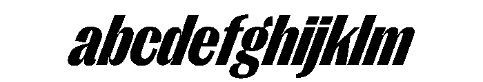 PPRightGothicNarrow BlackItalic Instance FONT