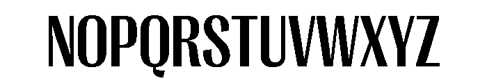 PPRightGothicNarrow Bold Instance Font UPPERCASE
