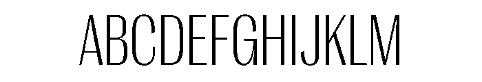 PPRightGothicNarrow Fine Instance Font UPPERCASE