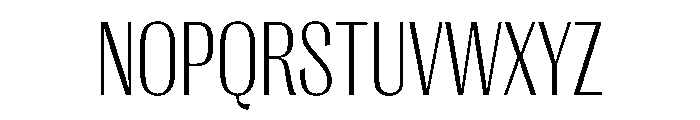 PPRightGothicNarrow Fine Instance Font UPPERCASE