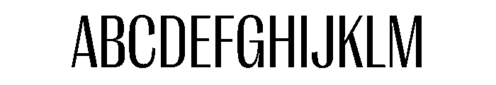 PPRightGothicNarrow Regular Instance Font UPPERCASE