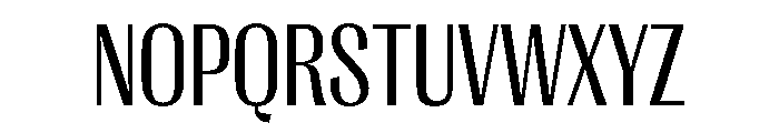 PPRightGothicNarrow Regular Instance Font UPPERCASE