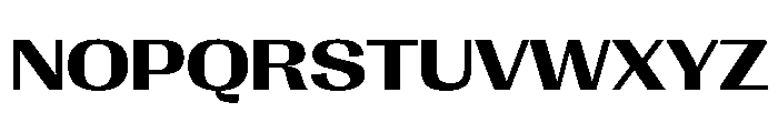 PPRightGothicSpatial Bold Instance Font UPPERCASE