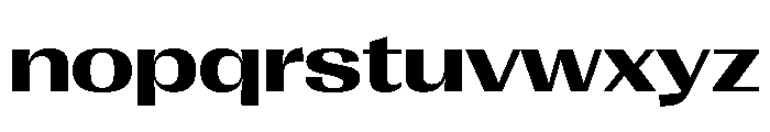 PPRightGothicSpatial Bold Instance Font LOWERCASE