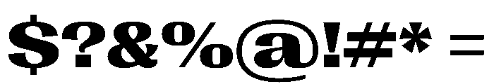PPRightGothicSpatial Dark Instance Font OTHER CHARS