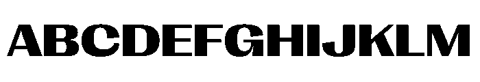 PPRightGothicSpatial Dark Instance Font UPPERCASE