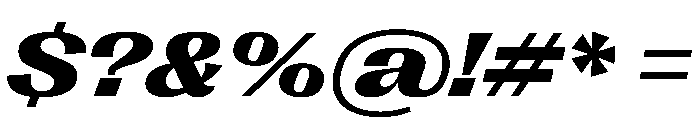 PPRightGothicSpatial DarkItalic Instance Font OTHER CHARS