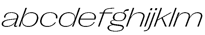 PPRightGothicSpatial FineItalic Instance FONT