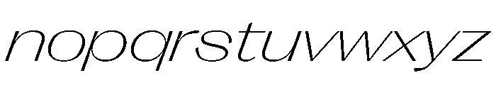 PPRightGothicSpatial FineItalic Instance Font LOWERCASE