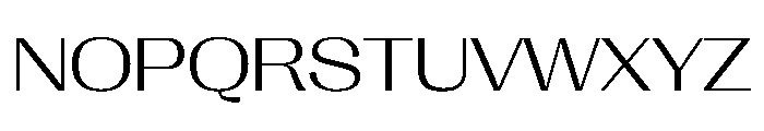 PPRightGothicSpatial Light Instance Font UPPERCASE